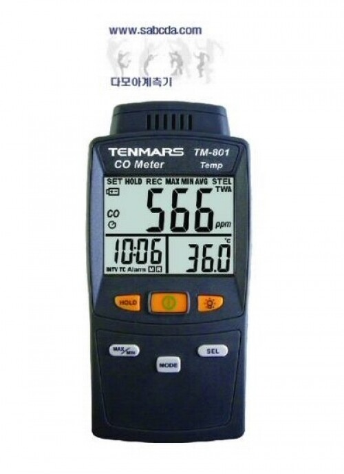 다모아계측기,CO측정기 TM-801 CO메타 일산화탄소측정기 CO계측기 TM801