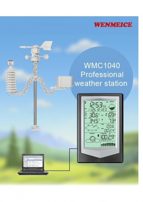 다모아계측기,WMC-1040 설치용풍향풍속계측기 풍향계 기상관측기 WMC1040